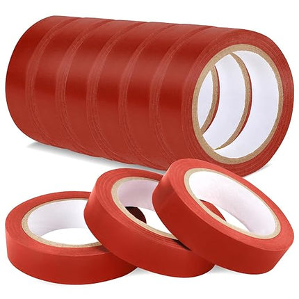 Romeda 9 Pack Electrical Tapes, Electrical Tape Water, Sun, and Oil Resistant, Electrical Tape is Suitable for Most Domestic, Commercial, and Industrial environments - Brown
