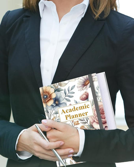 Academic Planner for 2026 or Anytime – A5 Undated Weekly Student Planner For Homeschool, High School, College & Nursing Students, 200 Pages, 5.8" x 8.5", Colorful Large Flower
