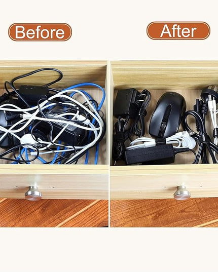 200PCS Reusable Cable Ties Wire Ties Cord Organizer Cable Organizer Adjustable Cable Management 4+6+8+10 inch 5 Colors