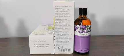 PHATOIL 3.38Fl.Oz Clove Essential Oil, for Aromatherapy Diffusers with Glass Dropper, Humidifiers, Great for DIY Candle and Soap Making, Gift for Friend