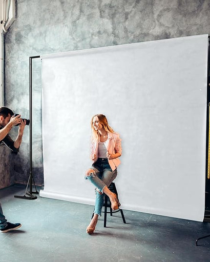 Backdrop Stand,10x7Ft Photo Backdrop Stand Photo Video Studio,Heavy Duty Square Backdrop Stand for Parties Wedding Photography Baby Shower Festival Decoration,Black