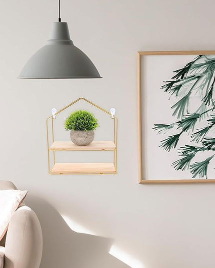 Unomor Metal Wall Mounted Storage Rack Iron Wall Shelf Scandinavian Style Home Organization