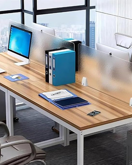 Privacy Dividers for Student Desks| Acrylic Free Standing Office Partitions| Desk Privacy Panel for Table Standing Sound Proof Desktop Office Classroom(120X40CM/47.2X15.7IN)