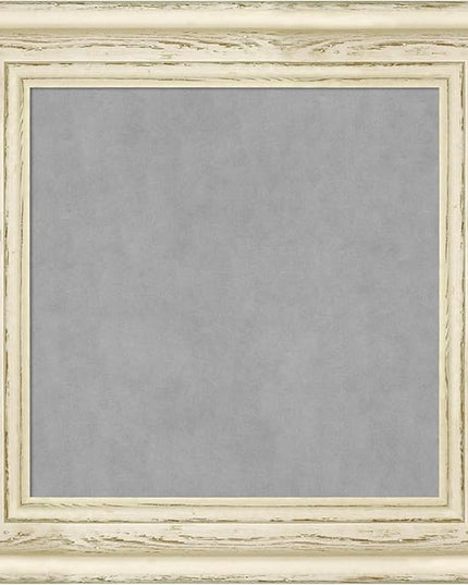 Amanti Art White Framed Magnetic Board 16x16 X-Small Vision Board for use with Magnets, 100% Metal Sheet to Display Items as Office Decor or for Home Organization in mudroom, Kitchen or Kids Room