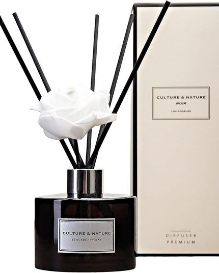 CULTURE & NATURE Reed Diffuser Set (6.7oz, BlackBerry Bay)