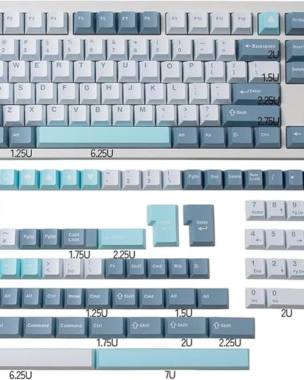Sumgsn Keycaps 164 Keys Cherry Profile Shoko Doubleshot Keycap Set Fit for Alice Keyboard 61/64/87/104/108 Cherry Mx Switches Mechanical Keyboard