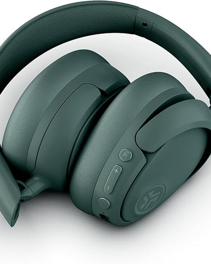 JLab JBuds Lux ANC Wireless Headphones, Sage, Hybrid Active Noise Cancelling, Customizable Sound, Spatial Audio Compatible, Premium Over-Ear Bluetooth Headset