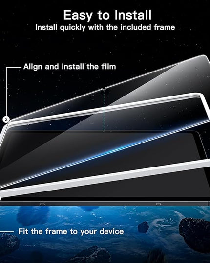 JETech Screen Protector for Samsung Galaxy Tab S11, with Easy Installation Frame, Tempered Glass Film, HD Clear, 11-Inch Display, 2-Pack