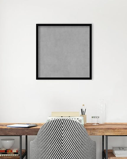 Amanti Art Black Framed Magnetic Board 21x21 Medium Vision Board for use with Magnets, 100% Metal Sheet to Display Items as Office Decor or for Home Organization in mudroom, Kitchen or Kids Room
