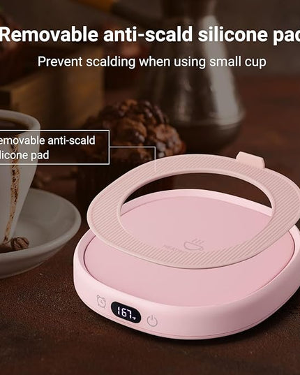 Coffee Mug Warmer & You are Awesome Mug Set, Electric Cup Warmer for Desk, Beverage Warmer with 4 Temperature Setting, 8-Hours Auto Shut Off