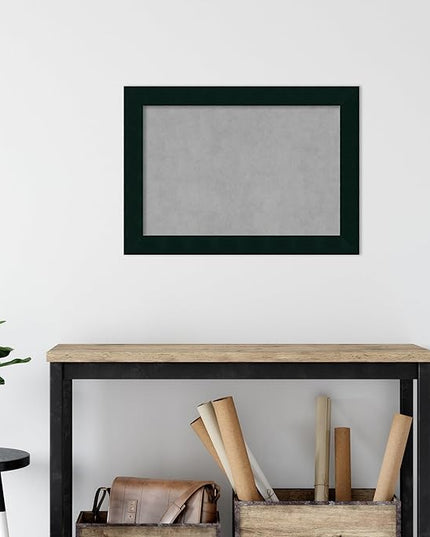 Amanti Art Black Framed Magnetic Board 20x28 Medium Vision Board for use with Magnets, 100% Metal Sheet to Display Items as Office Decor or for Home Organization in mudroom, Kitchen or Kids Room