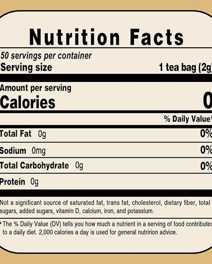 Jarteela - Turmeric Ginger Cinnamon Tea Bags - 2g x 50 Count - Premium Turmeric, Ginger, Cinnamon Herbal Tea Bags - Non-GMO - Caffeine-free - Support Overall Health