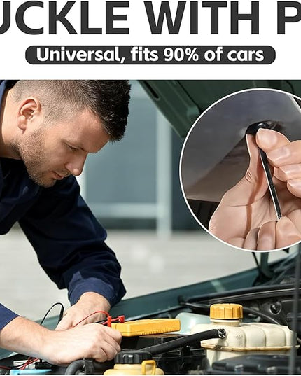 Nylon Universal Cable Tie Buckle, 2026 New Upgrade Heavy Duty Self-Locking Rivet Zip Ties Holder, Multifunctional Cable Tie Buckle for Car Daily Repair, Home, Office, Workshop (200 Pcs)