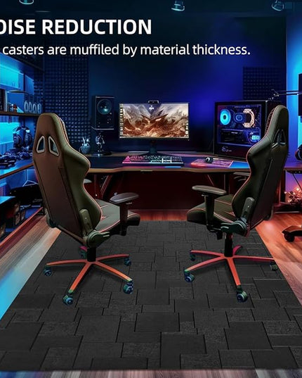 Office Chair Mat for Hard Floor, 48x36 inches Computer Chair Mat, Multi-Purpose Desk Floor Protector for Work, Home, Gaming