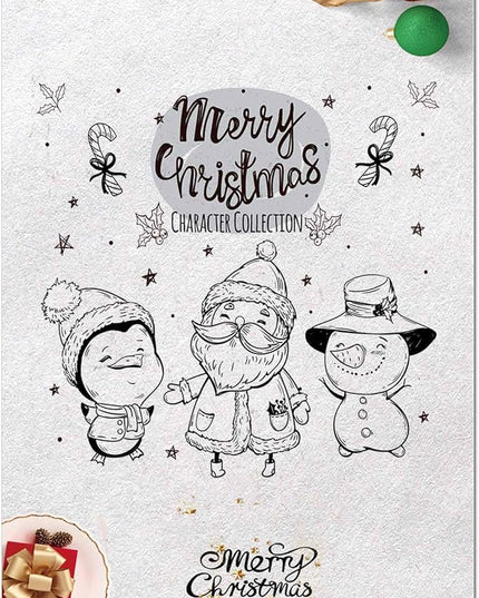 DUGUTUL Thick Christmas Stationery Paper, Holiday Letters, Printer Paper, 48 Sheets, 8.5 x 11 Inch (J-1)