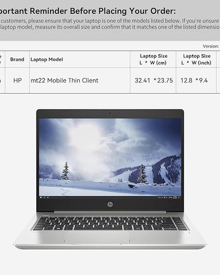 Smatree 14 inch Laptop Sleeve for HP mt22 Mobile Thin Client, HP Laptop Case with Accessory Pocket, YKK Zipper, Patented Shockproof Design (E424)