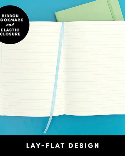 PAPERAGE Lined Journal Notebook, (Marigold), 160 Pages, Medium 5.6 in x 8 in - 100 GSM Thick Paper – Hardcover Journaling Notebook for Work, School & Note Taking