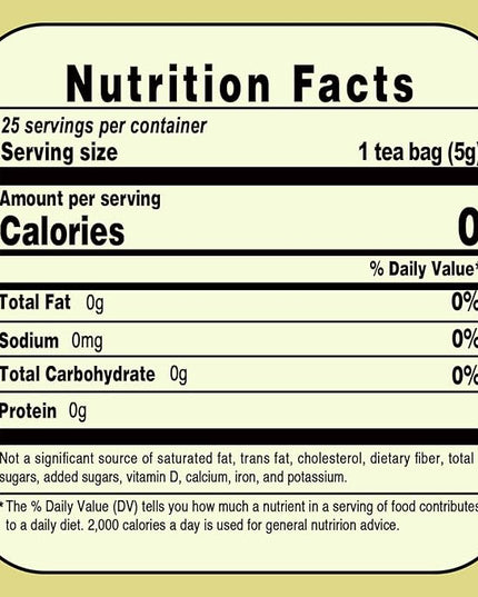 Jarteela - Chrysanthemum Cassia Seed Tea Bags - 5g x 25 Count - Chrysanthemum Blend Herbal Tea with Goji Berry, Burdock Root, Honeysuckle, Osmanthus - Support Overall Health