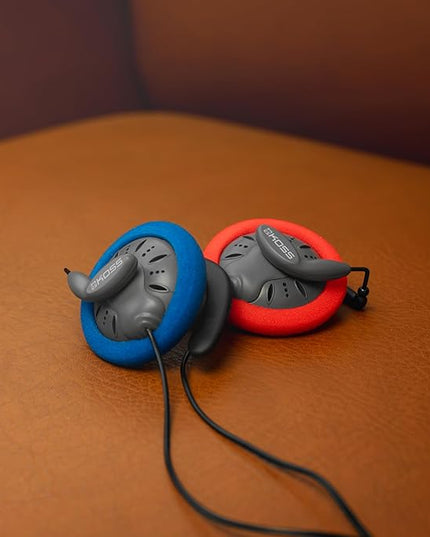 Koss KSC75 Portable On-Ear Clip Headphones, Retro Style, Ultra Lightweight, Grey