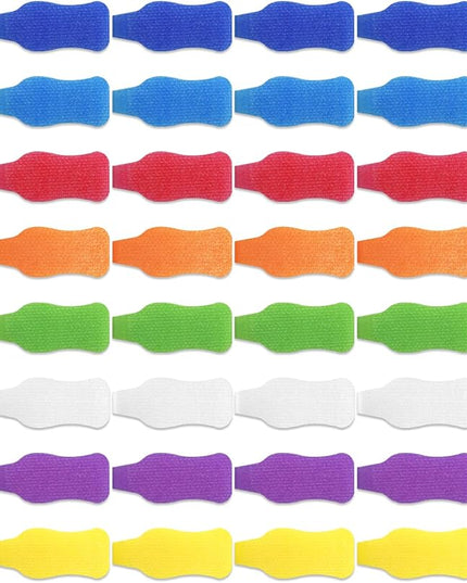 32 Pcs Cable Labels, Multi-Color Write On Cord Labels, Wire Tags for Electronics, Computers Cable Management and Identification, Assorted Colors