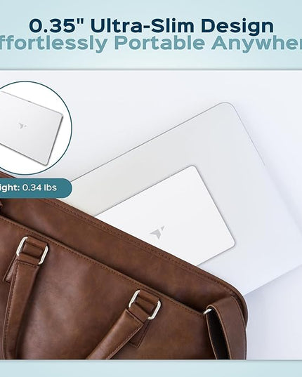 Turonic TP1 Wireless Touchpad, Bluetooth 2.4GHz, Type-C Rechargeable, 150×105mm Area, Up to 30H Use, 4-Touch Recognition, Multi-Device Connection, Precision Glass Surface, Compatible with Windows