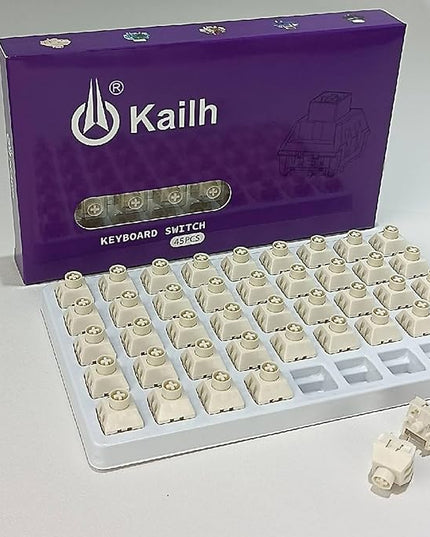 Kailh Box Ice Cream Pro Linear Switch,5-pin RGB SMD 45gf Full POM Material Pre-Lubed Key Switches for Mechanical Gaming Keyboard(Ice Cream PRO,45Pcs)