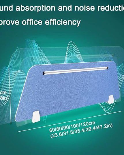 Acoustic Desk Divider - Portable Privacy Panels for Desk, Soundproof Partition for Home Office, Study Table, Workplace, Students - Enhance Focus and Productivity