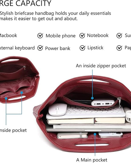 Official Document Computer Bag Stylishly Sleek with Multiple Compartments and Easy to Carry Design
