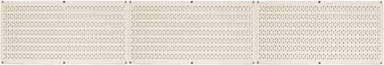 Wall Control Pegboard Value Pack - (3) Pack of Wall Control 16-Inch Tall x 32-Inch Wide Horizontal Metal Wallboards for Home & Garage Tool Storage Organization (Beige Pegboard)