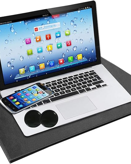 QRFDTSOQY Laptop Pad Protection, Radiation Shielding Pad, Multi-Layer EMI Blocker, Suitable for Laptops, Tablets, Notebooks, Ipad, Cell Phones, Black, Aluminum Cooling