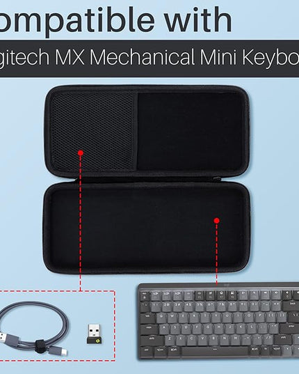 Hard Case Compatible with Logitech MX Mechanical Mini Illuminated Keyboard