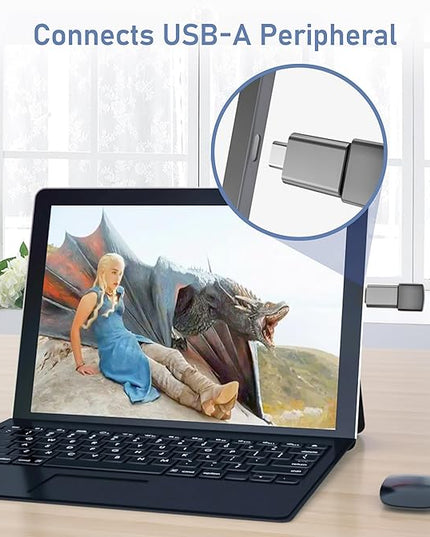 Basesailor USB C to USB Adapter 3Pack,USBC Male to A Female 3.0 OTG MacBook Pro/Air Adapter,Type C Thunderbolt 4 3 Converter for Apple iPhone 17 16 15,Mac,iPad,Microsoft Surface,Samsung Galaxy S25 S24