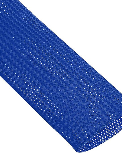 uxcell Expandable Sleeving, 2-inch 10ft Cable Sleeve, Blue