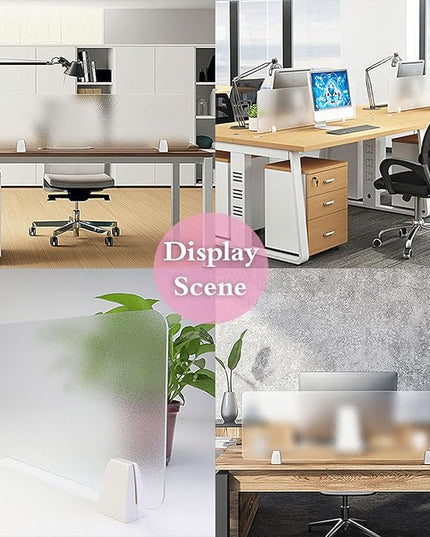 Desk Divider Panel, Acrylic Acoustic Separator for Privacy, Noise Reduction, Office & School Use, Visual Distraction Screen, Enhance Focus, Soundproof Partition