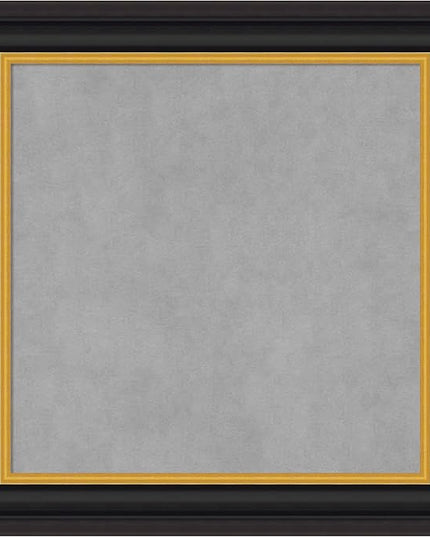 Amanti Art Black Framed Magnetic Board 26x26 Medium Vision Board for use with Magnets, 100% Metal Sheet to Display Items as Office Decor or for Home Organization in mudroom, Kitchen or Kids Room