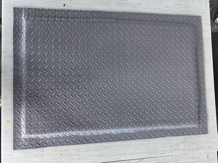Nisorpa Anti Fatigue Mats Industrial 3' x 6' Ergonomic Standing Mat 15/16" Extra Thick Cushioned Shop Floor Mats Heavy Duty Commercial Diamond Plate - Safety Support for Leg & Back Pain, Grey