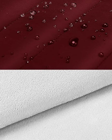 MOSISO 15-15.6 inch Laptop Case, 16 inch Puffy Laptop Sleeve Compatible with MacBook Pro 16, HP Dell ASUS Acer Toshiba Lenovo Notebook Computer, Polyester Horizontal Bag with Small Case, Red