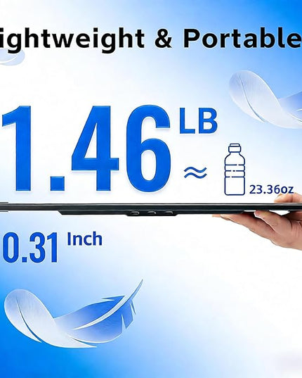 Helpnight 16" Portable Monitor for Laptop, 1200P FHD Laptop Screen Extender, Travel External Display USB-C HDMI Port Detachable Kickstand Gaming Monitor Compatible with Wins Mac Chrome Dex Phone