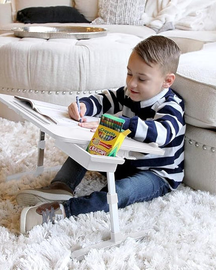 Limitless TotalDesk Portable Workstation and Lap Desk with Adjustable Height & Tilt (White)