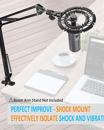 Razer Seiren X Shock Mount Reduces Vibration Noise Matching Mic Boom Arm Stand Compatible for Razer Seiren X Mic by YOUSHARES
