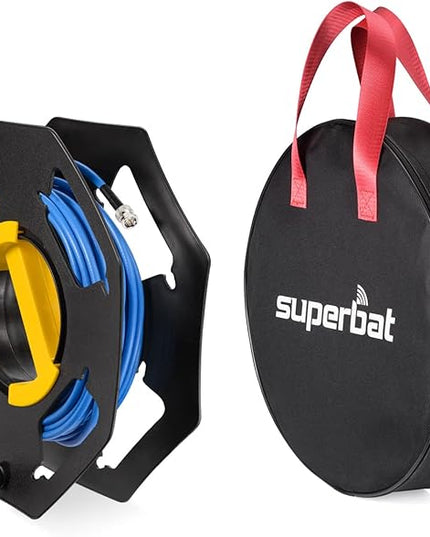 Superbat SDI Cable BNC Cable 75ohm Belden 1694A 100ft + 3G/6G SDI Cable Reel Supports HD-SDI/3G-SDI/4K/6K SDI Recorder Camera Monitor Converter Router Audio Sync Broadcast etc.