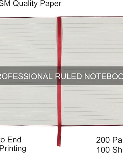 20 Pack Journals for Writing College Ruled Notebooks Journal in Bulk, Hardcover Notebooks (200Pages) for Note Talking, Lined Bullet Journals for Home School Office, 5.7"x8.4", Red