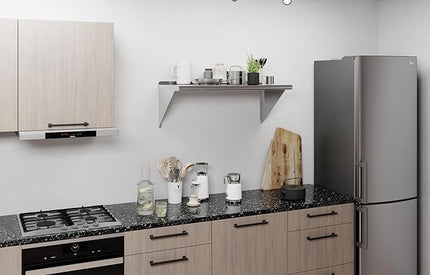 AmGood 36" Long X 18" Deep Stainless Steel Wall Shelf | NSF Certified | Appliance & Equipment Metal Shelving | Kitchen, Restaurant, Garage, Laundry, Utility Room