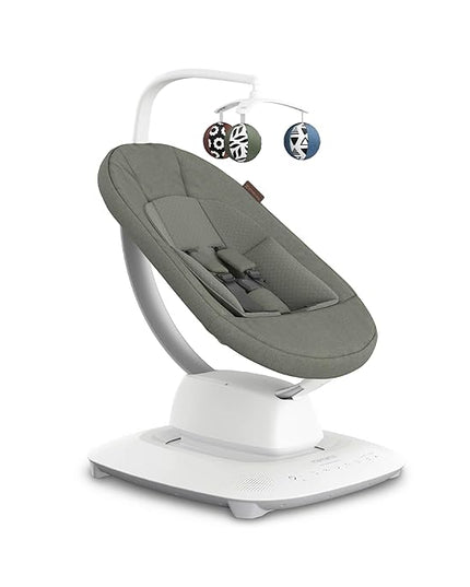 UPPAbaby Mamaroo Smart Swing – Customizable Soothing Modes with MotionSync Technology – Infant Recline + Bluetooth Enabled – Included Newborn Insert – Camila (Dark Green Mélange)