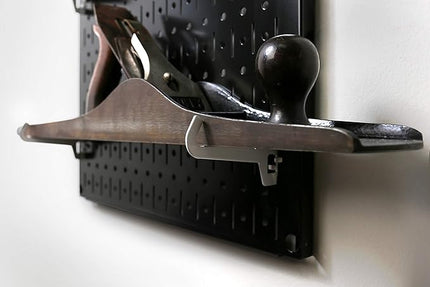 Wall Control Woodworking Tool Storage Organization Kit - Lazy Guy DIY Edition Wood Working Tool Supply Organizer for Do-It-Yourself Woodworkers and Makers (Black Pegboard)