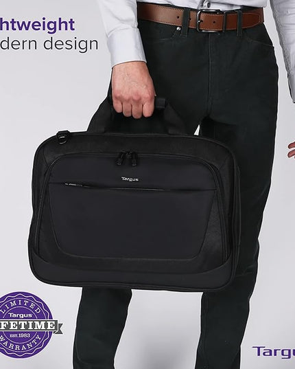 Targus CityLite Laptop Briefcase Shoulder Messenger Bag for 15.6-Inch Laptop, Black (TBT053US)