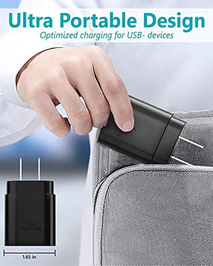 USB C Block 30W PD Super Fast Charging Block Type C Plug Wall Adapter Quick Charger for iPhone 17/17 Air/17 Pro/17 Pro Max/16/15/14/13/12/11/iPad/Mini/AirPod/Galaxy S25/S24/S23/S22 (Black 2Pack)