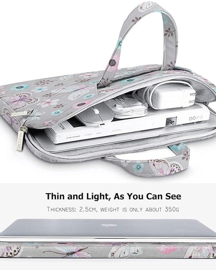 Hseok 17.3 Inch Laptop Shoulder Bag for Most 17.3" Dell Asus HP Lenovo Notebooks, Butterfly
