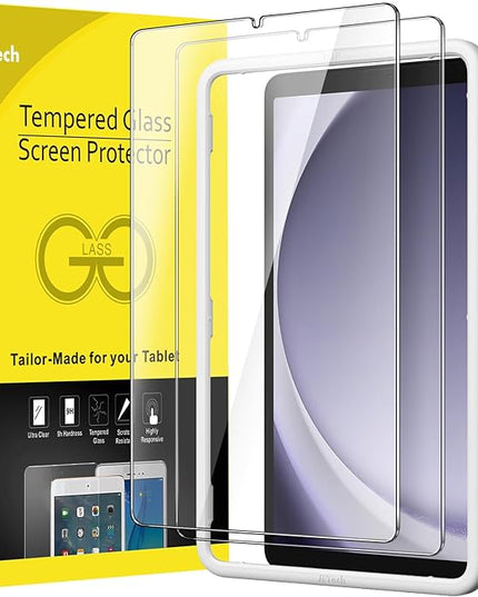 JETech Screen Protector for Samsung Galaxy Tab A11 / Tab A9 8.7-Inch 2025/2023 with Easy Installation Frame, Tempered Glass Film, HD Clear, 2-Pack