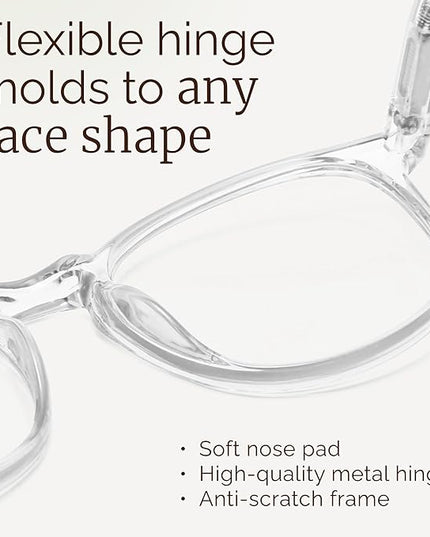 IBOANN Blue Light Glasses for Woman/Men, Fashion Blue Light Glasses Men, Fake Glasses Help Reduce Screen Fatigue